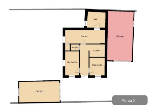 casa de piedra amplia