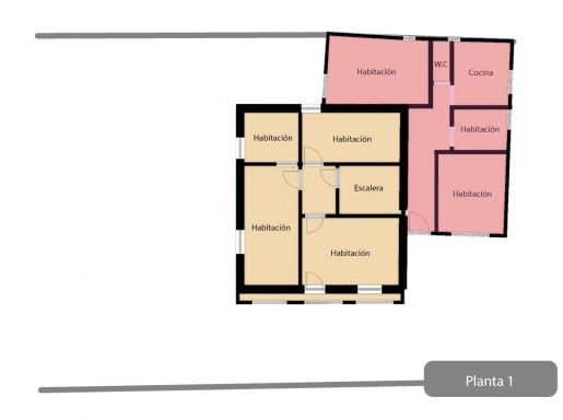 casa de piedra amplia